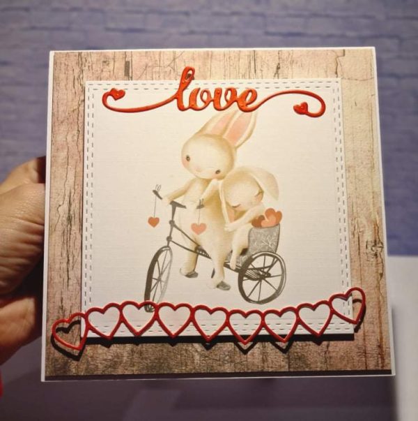 Valentines day handmade card