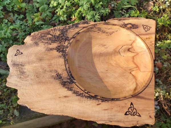 Celtic wooden platter